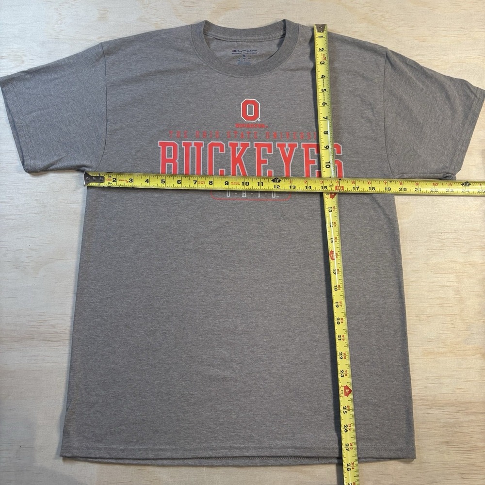 Ohio State Shirt Mens Gray Crew Neck T-shirt Short Sleeves Size Medium - Picture 6 of 6